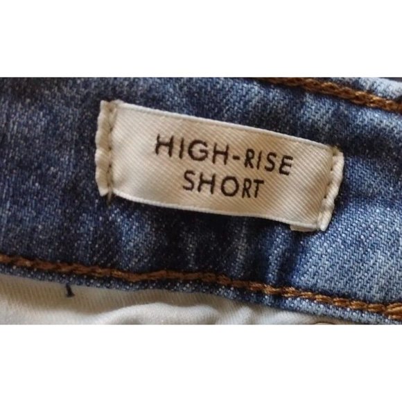 J Crew Shorts Womens 25 Denim High Rise Short Rolled Raw Cuff - Picture 7 of 11